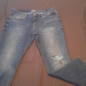 Levi Strauss mid rise slim cuffed jeans